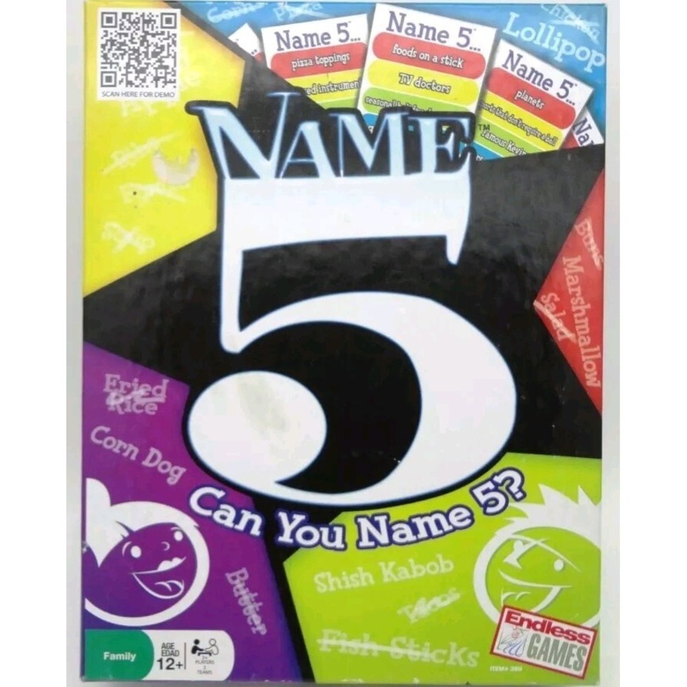 Name 5 Board Can You Endless Learn School Learning Game Age 12+ SEE B60.0GA1858